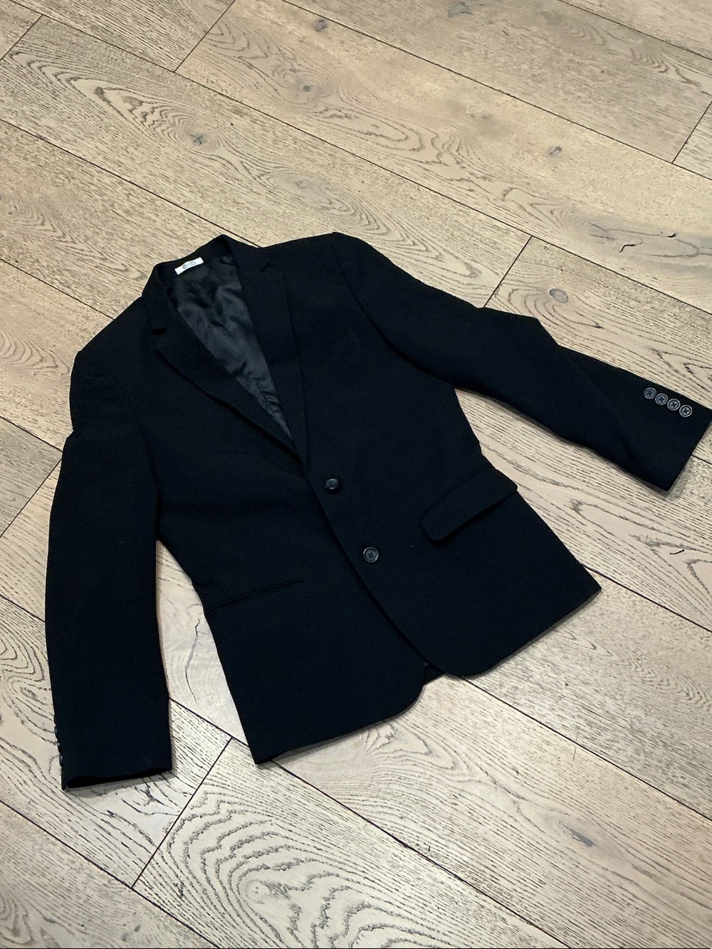 Kids Boys Calvin Klein black sports jacket. Size 12R. Lined. Barely worn. Pocket